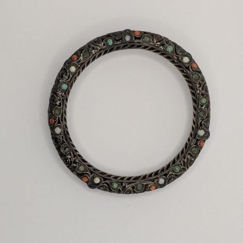 Bangle Studded with precious and semi precious stones