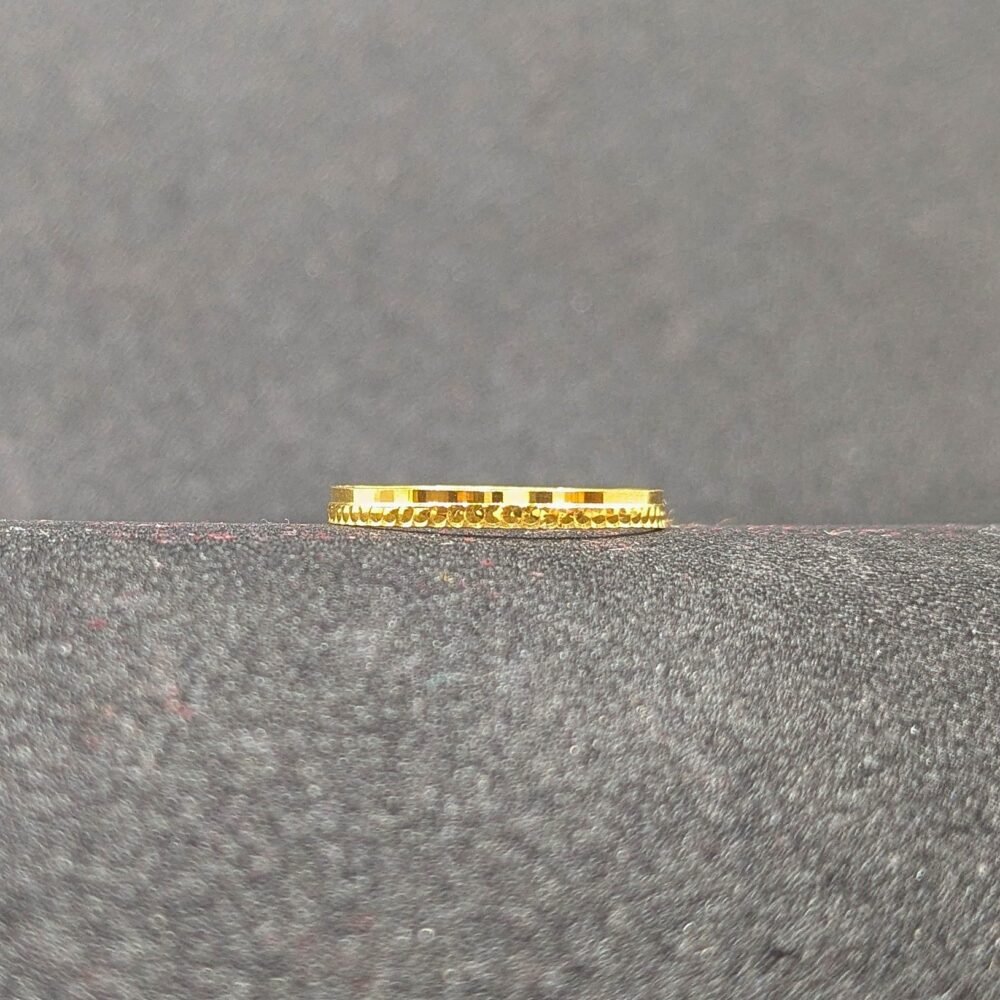 gold ring plain, gold 916 ring, kalichri 22kt